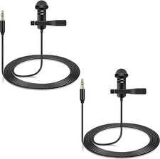 2 Pack Lavalier Microphone