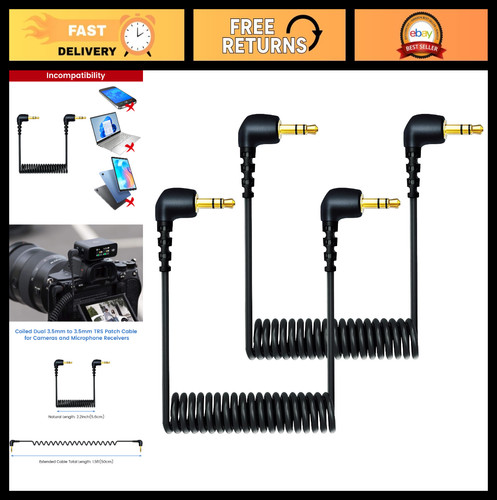 Pack coiled 5mm microphone - 2-pack,